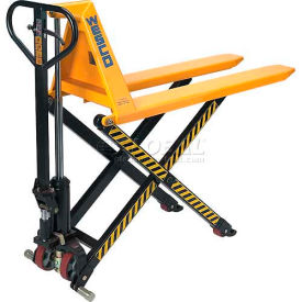 Telescoping Manual High-Lift Pallet Truck, 2200 lb. Capacity, 21"W x 44-1/2"L Forks view 2