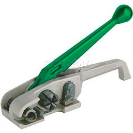 Kubinec Strapping KS-700 Kubinec Strapping Medium Duty Ratchet Tensioner w/ Cutter for 1/2-3/4" Strap Width, Green & Silver image.
