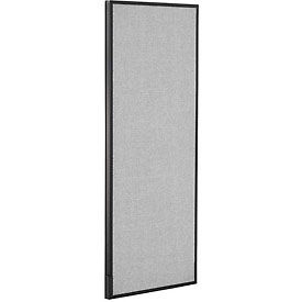 Global Industrial 277661GY Interion® Office Partition Panel, 24-1/4"W x 60"H, Gray image.