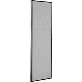 Global Industrial 277662GY Interion® Office Partition Panel, 24-1/4"W x 72"H, Gray image.