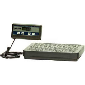 Rubbermaid Commercial Products FG401088 Pelouze FG401088 Digital Receiving Scale with Remote Display, 150lb x 0.2lb, Black/Red/White image.