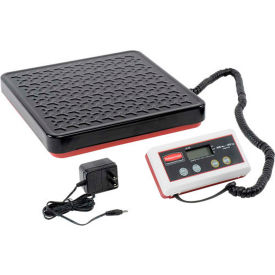 Rubbermaid Commercial Products FG404088 Pelouze FG404088 Digital Receiving Scale with Remote Display, 400lb x 0.5lb, Black/Red/White image.