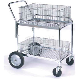Wesco Office & Mail Cart 272230 33.5 x 23.75 5