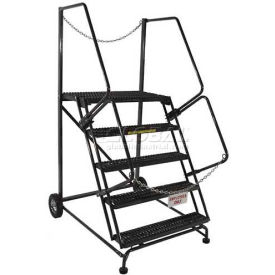 5 Step Steel Truck/Dock Access Ladder - 44"" x 53"" Base - TA-5-36