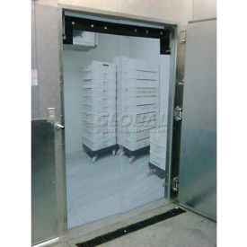 Chase Industries, Inc. EC3480LTSS Chase Doors EconoClear™ Flexible Low-Temperature Clear Swinging Door 34"W x 80"H image.