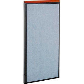 Global Industrial 277676BL Interion® Deluxe Office Partition Panel, 24-1/4"W x 43-1/2"H, Blue image.