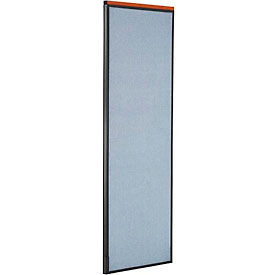 Global Industrial 277678BL Interion® Deluxe Office Partition Panel, 24-1/4"W x 73-1/2"H, Blue image.