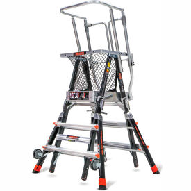 Little Giant Ladders 18503-240 Little Giant® Aerial Safety Cage 3-5 W/ Click Casters - 18503-240 image.