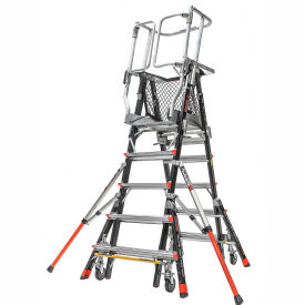 Little Giant Ladders 18509-240 Little Giant® Aerial Safety Cage 5-9 W/ Click Casters - 18509-240 image.