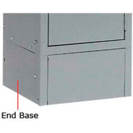 Tennsco Corp EB-12-MGY Tennsco Steel Locker End Base EB-12-MGY - For 12"D Locker With 6"H Legs Medium Gray image.