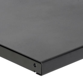 Global Industrial 185720BK Global Industrial™ Workbench Top, Steel Square Edge, 60"W x 30"D x 1-3/4" Thick, Black image.