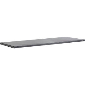 Global Industrial 185723BK Global Industrial™ Workbench Top, Steel Square Edge, 72"W x 36"D x 1-3/4" Thick, Black image.