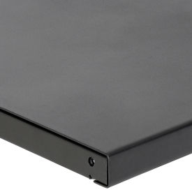 Global Industrial 185722BK Global Industrial™ Workbench Top, Steel Square Edge, 72"W x 30"D x 1-3/4" Thick, Black image.