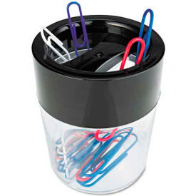 Universal 8126 Universal Magnetic Clip Dispenser, Two Compartments, Plastic, 2-1/2 x 2-1/2 x 3 image.