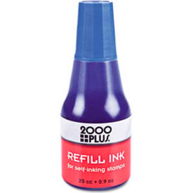 Cosco Inc 32961 2000 PLUS Self-Inking Refill Ink, Blue, .9 oz Bottle image.