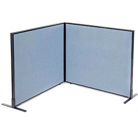 Interion Freestanding 2-Panel Corner Room Divider, 48-1/4