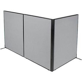 Interion Freestanding 3-Panel Corner Room Divider, 48-1/4