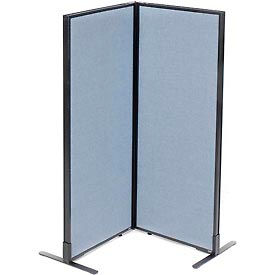 Interion Freestanding 2-Panel Corner Room Divider, 24-1/4