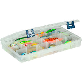 Plano Molding Co. 2370002 Plano ProLatch™ StowAway® 4-24 Adjustable Compartment Box, 14"W x 9"D x 1-7/8"H, Clear image.