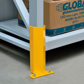 Global Industrial 798617 Global Industrial™ Pallet Rack Frame Guard 12" H - Yellow image.