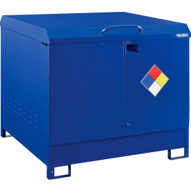 Global Industrial™ Outdoor Drum Cabinet 220 Gal. Capacity Manual Close Fully Assembled 