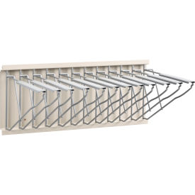 Global Industrial 316107 Interion™ Pivot Wall Mount Blueprint Storage Rack With 12 Hangers image.