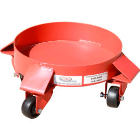 Modern Equipment (MECO) SDD5P 5 Gallon Solid Deck Drum Dolly Polyolefin Casters - SDD5P image.