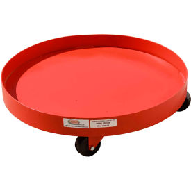 Modern Equipment (MECO) SDD85P 85 Gallon Solid Deck Drum Dolly Polyolefin Casters - SDD85P image.