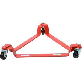 Modern Equipment (MECO) T3P 55 Gallon Triangular Drum Dolly Polyolefin Casters - T3P image.