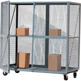 Modern Equipment (MECO) OST3072R-MS-G Optional Middle Shelf, Must Be Ordered with OST3072R-G Open Mesh Steel Security Truck 72x30 Gray image.