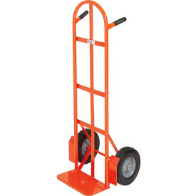 Modern Equipment (MECO) 252SP Curved Double Handle Hand Truck Semi-Pneumatic 500 Lb. - 252SP image.
