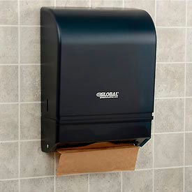 Global Industrial Folded Paper Towel Dispenser, Smoke Gray