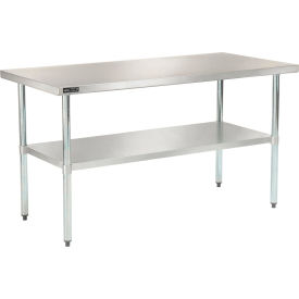 Global Industrial 493594 Global Industrial™ 430 Stainless Steel Table, 30 x 24", Undershelf image.