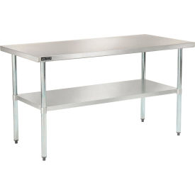 Global Industrial 319056 Global Industrial™ 430 Stainless Steel Table, 60 x 30", Undershelf image.