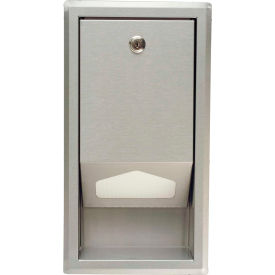 Koala Kare Products KB134-SSLD Koala Kare® Stainless Steel Baby Changing Table Liner Dispenser - KB134-SSLD image.