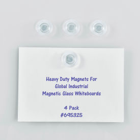 Global Industrial 695325 Global Industrial Heavy Duty Magnets, Pack of 4 image.