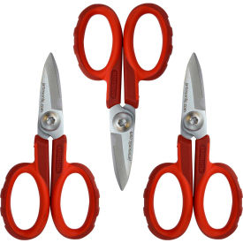 Jameson Tools Fiber Optic Insulated Electrician's Scissors, 5-1/2