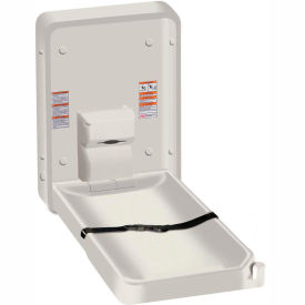 Asi Group 9015 ASI® Vertical Plastic Baby Changing Station, Light Gray - 9015 image.