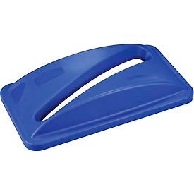 Global Industrial 261903BL Global Industrial™ Paper Recycling Lid, Blue image.