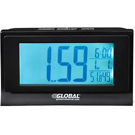 Global Industrial 695464 Global Industrial™ Digital Alarm Clock with Indoor Temperature and Humidity Display image.