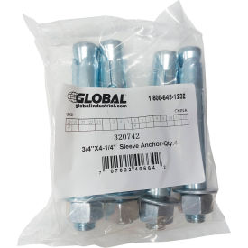Global Industrial™ Hex Nut Sleeve Anchor 3/4" x 4-1/4"