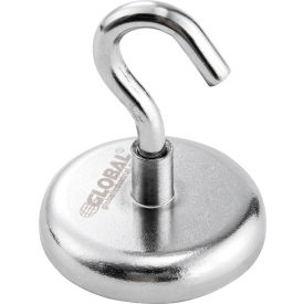 Global Industrial Neodymium Magnetic Hook, 40 Lbs. Pull, 6/Pack