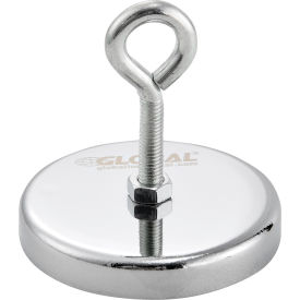 Global Industrial 320761 Global Industrial™ Ceramic Hang-It Magnet w/ Attached Eyebolt, 35 Lbs. Pull, 6/Pack image.