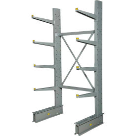 Global Industrial 320822 Global Industrial™ Single Sided Heavy Duty Cantilever Rack Starter, 2" Lip, 48"Wx38"Dx96"H image.