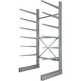 Global Industrial 320825 Global Industrial™ Single Sided Heavy Duty Cantilever Rack Starter, 72"Wx58"Dx144"H image.