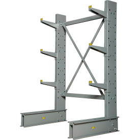 Global Industrial 320828 Global Industrial™ Single Sided Medium Duty Cantilever Rack Starter, 2" Lip, 48"Wx33"Dx72"H image.