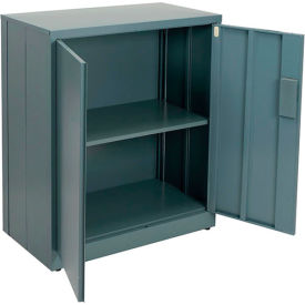 Global Industrial 361842GY Global Industrial™ EZ Assemble Steel Storage Cabinet, 36"W x 18"D x 42"H, Gray image.