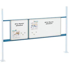Global Industrial 319179BL Global Industrial™ 18" & 36" Whiteboard Panel Kit, 72"W, Blue image.