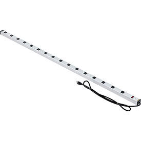 Global Industrial 500891 Global Industrial™ Power Strip, 16 Outlets, 15A, 72"L, 6 Cord image.