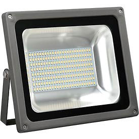 Global Industrial LED Flood Light, 100W, 10000 Lumens, 5000K, w/Mounting Bracket